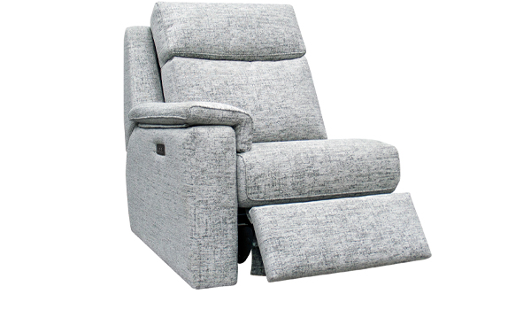 Small LHF Power Recliner Unit with Headrest and Lumbar